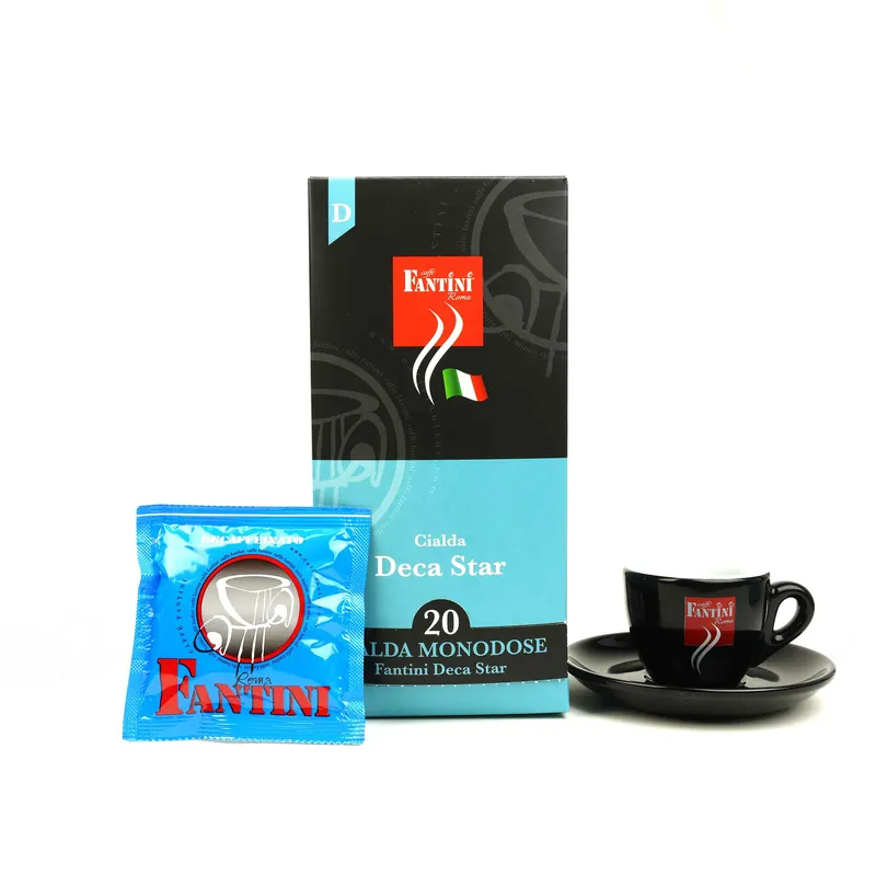 Fantini - E.S.E. Pods - Deca Star - Decaffeinated - Single Serve Compostable Pods - 20/40/200