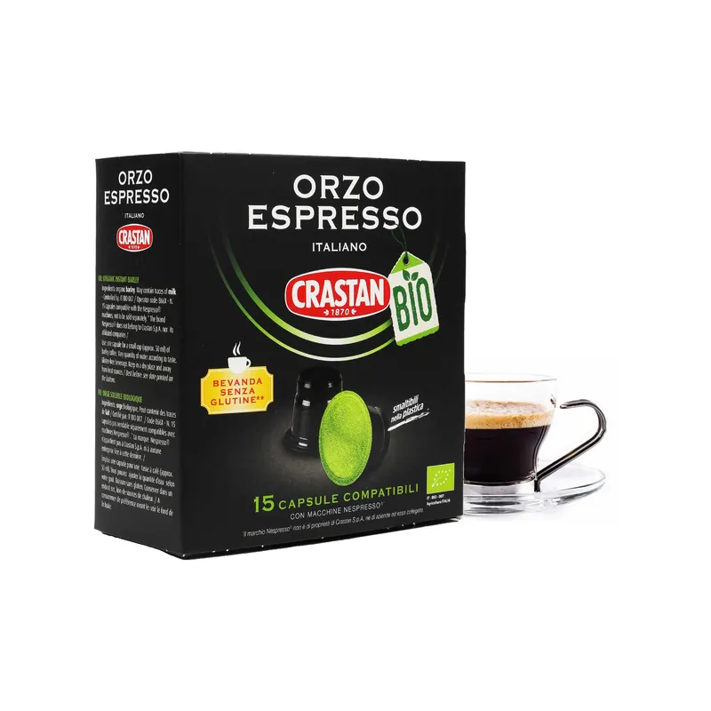 Crastan - NESPRESSO® Compatible Capsules - Orzo Espresso - Bio