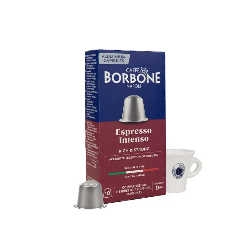 Caffe Borbone - NESPRESSO® Compatible - New - Espresso Intenso - 10/20/40/100