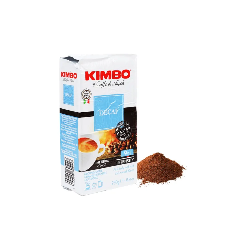 Kimbo - Espresso Grind - Decaffeinato - 250 Gms Pack