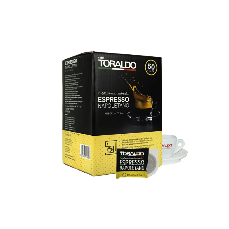 Caffe Toraldo - E.S.E. Pods - Decaffeinated Blend - Single Serve Compostable Pods