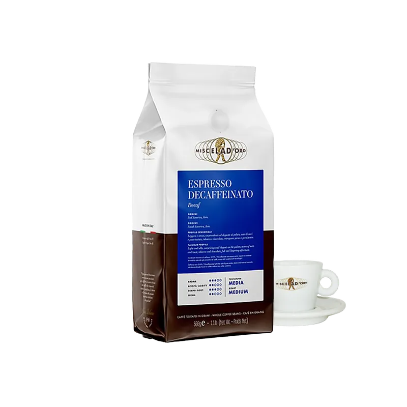 Miscela D‘Oro - Whole Coffee Beans - Decaffeinated