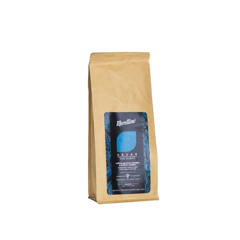 Aquae - Organic 100% Arabica - Espresso Ground Coffee - Naturally Decaffeinated