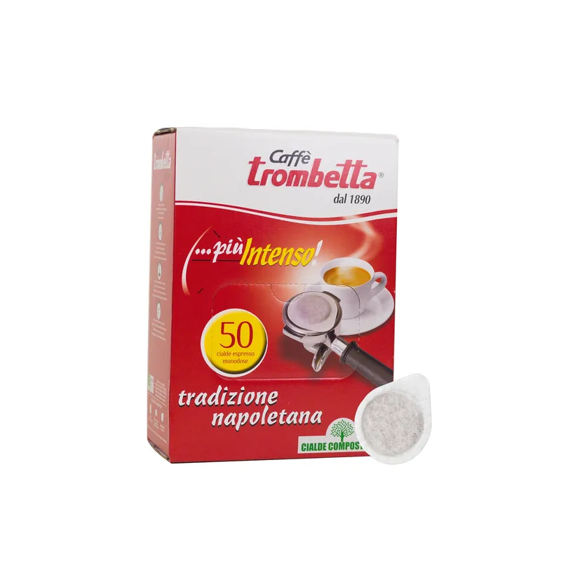 Caffe Trombetta - E.S.E. Pods - Piu Intenso - Single Serve Compostable Pods
