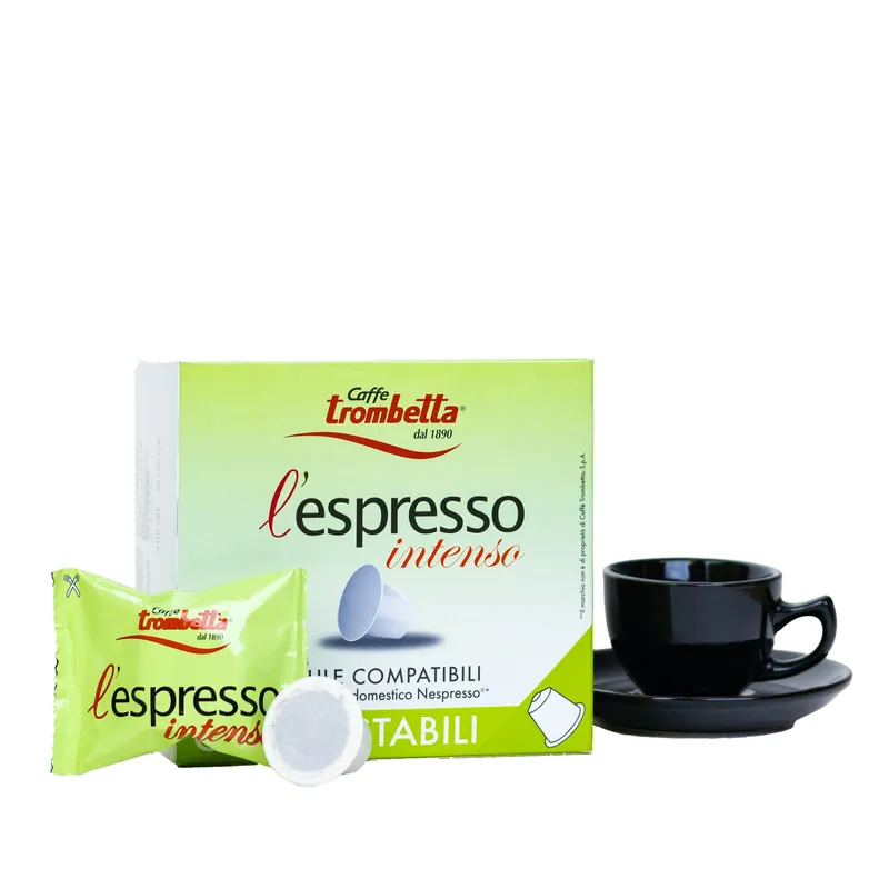 Caffe Trombetta - NESPRESSO® Compatible - Compostable - Intenso - 100% Arabica Blend