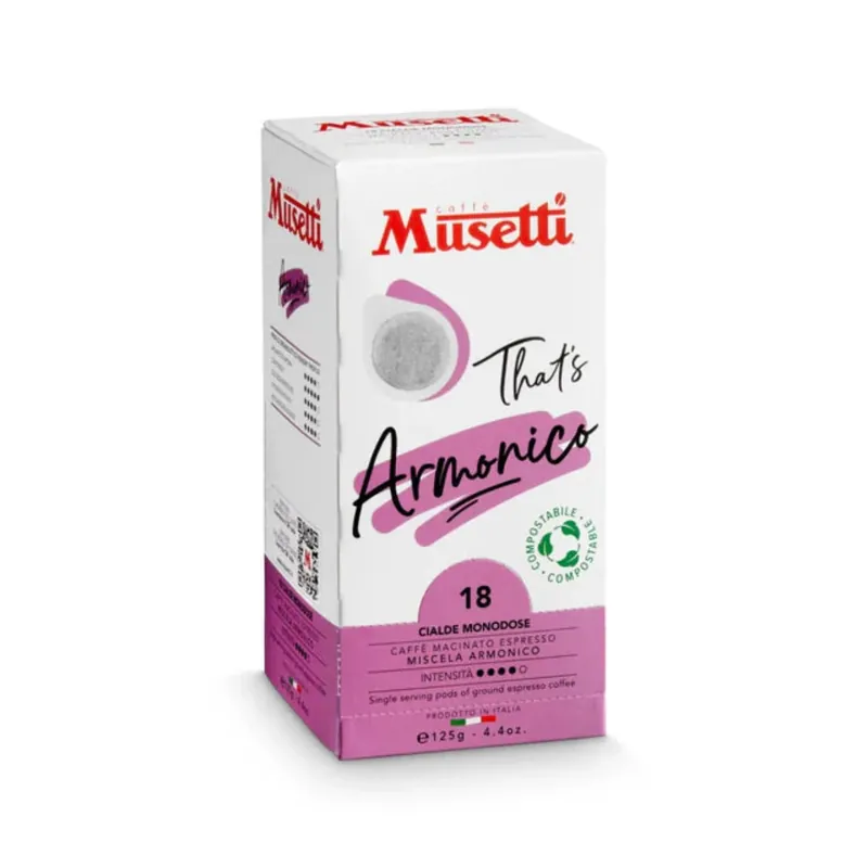 Caffe Musetti - E.S.E. Pods - Armonico - Single Serve Compostable Pods