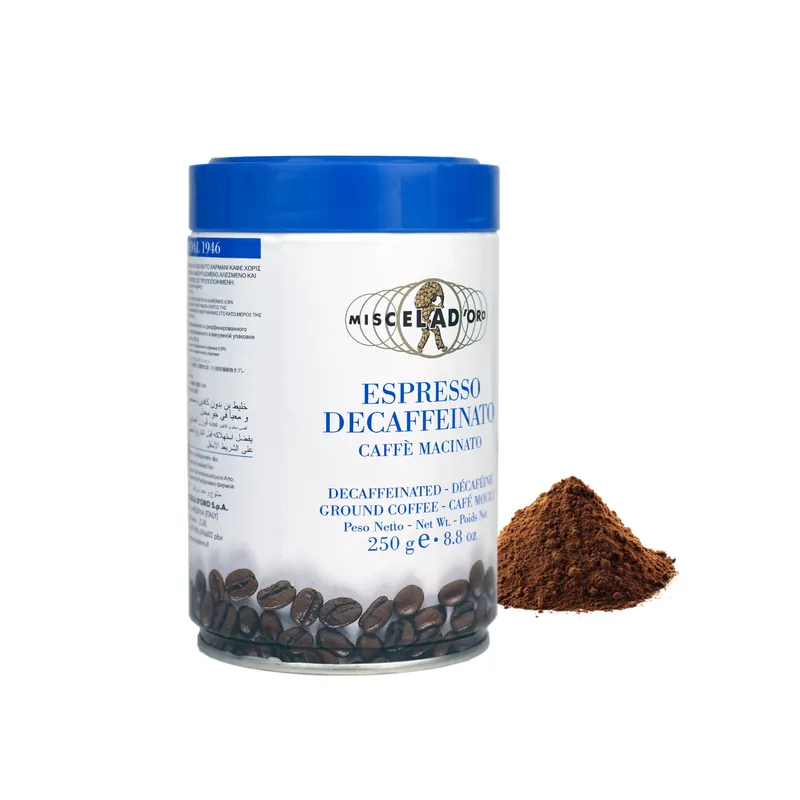 Miscela D‘Oro - Espresso Grind - Decaffeinated - 250 Gms