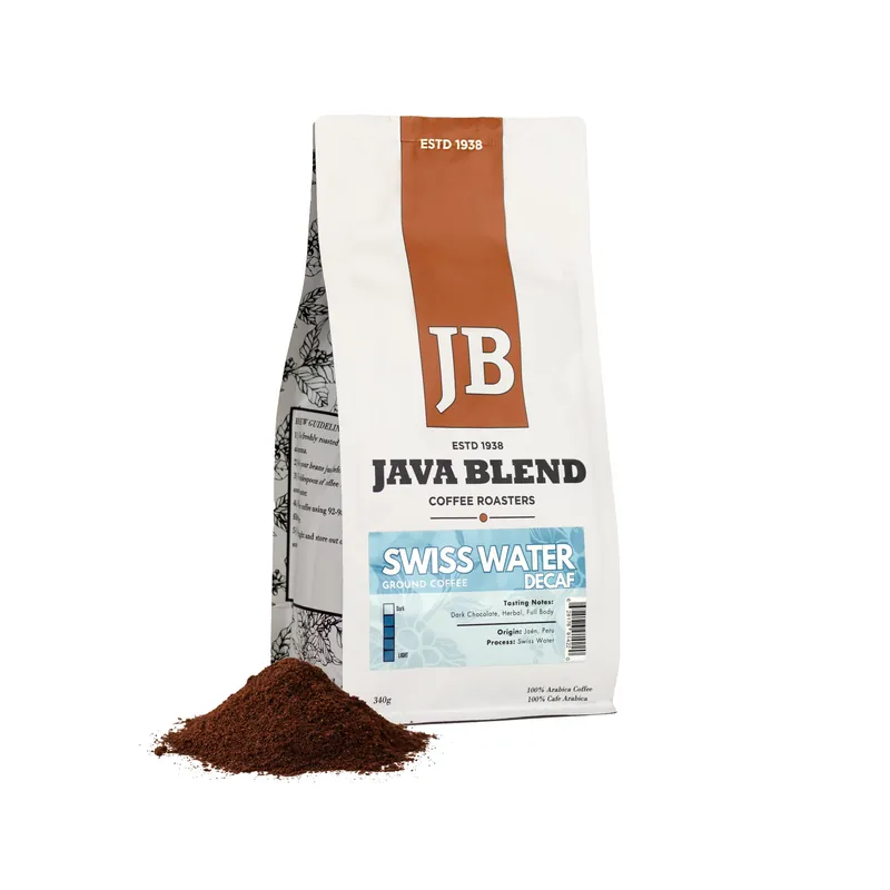 Java Blend - Espresso Ground Coffee - Swiss Water Decaf