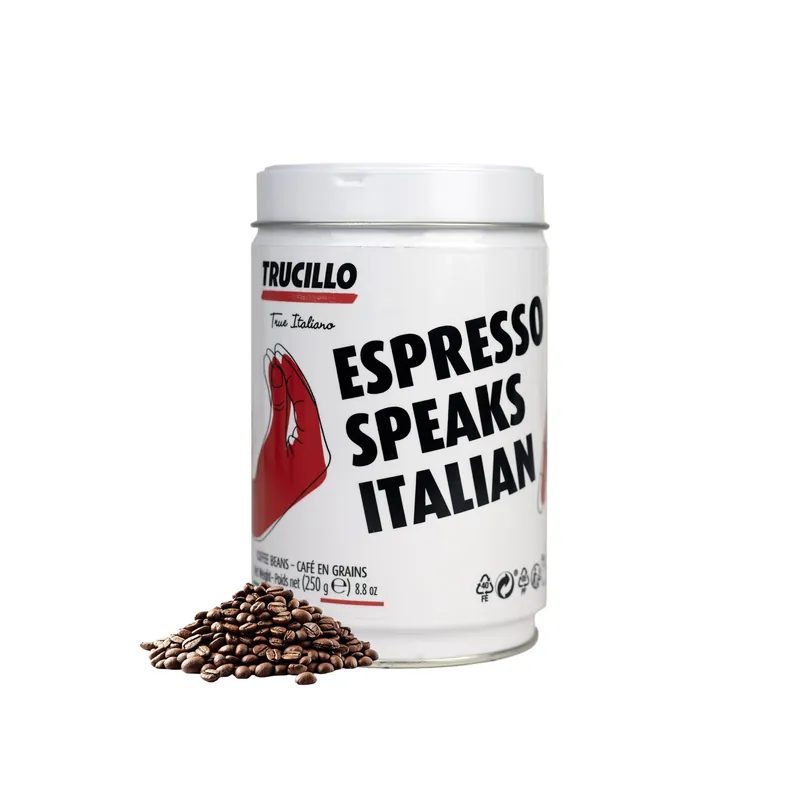 Trucillo - Whole Beans - Espresso speaks Italian Coffee - Tin - 250 Gms