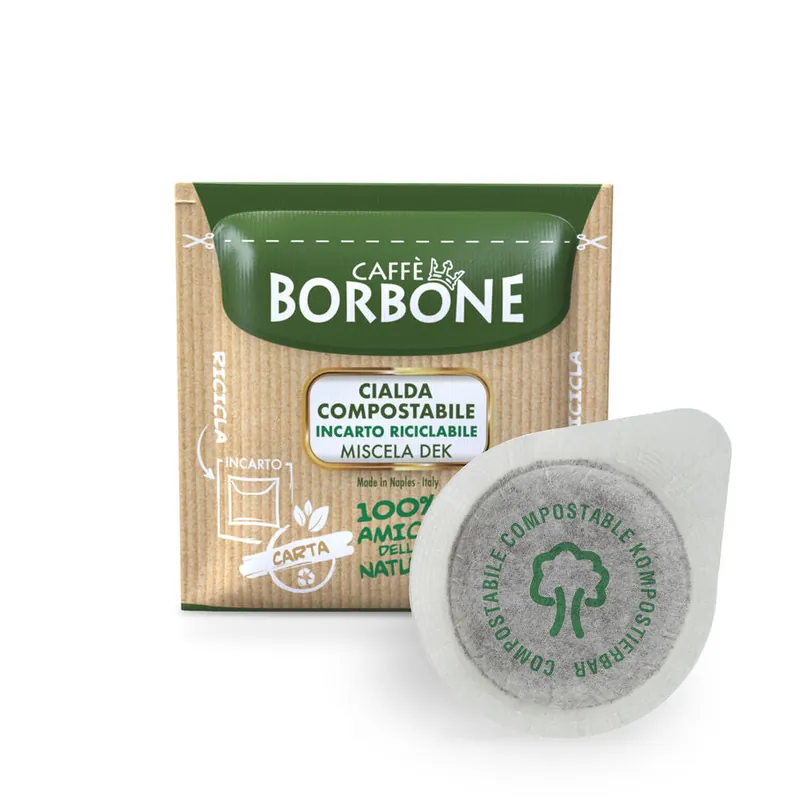 Caffe Borbone - E.S.E. Pods - Dek - Green Blend - Decaffeinated - Single Serve Compostable Pods-Special Offer