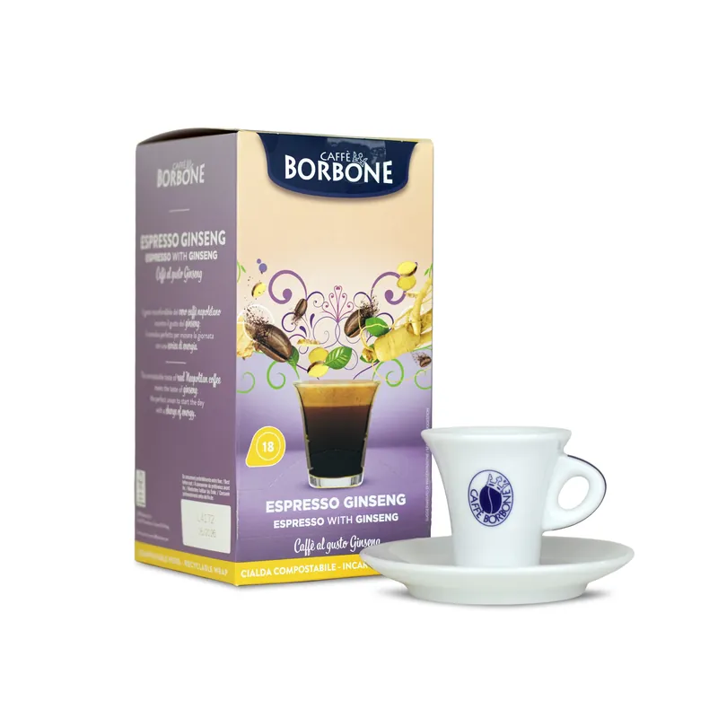 Caffe Borbone - E.S.E. Pods - Coffee & Ginseng - Single Serve Compostable Pods