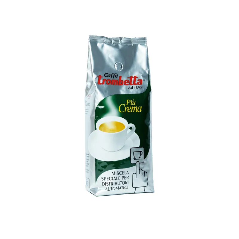 Caffe Trombetta - Whole Coffee Beans - Piu Crema - Value Pack of 5 - 1 Kg Bags