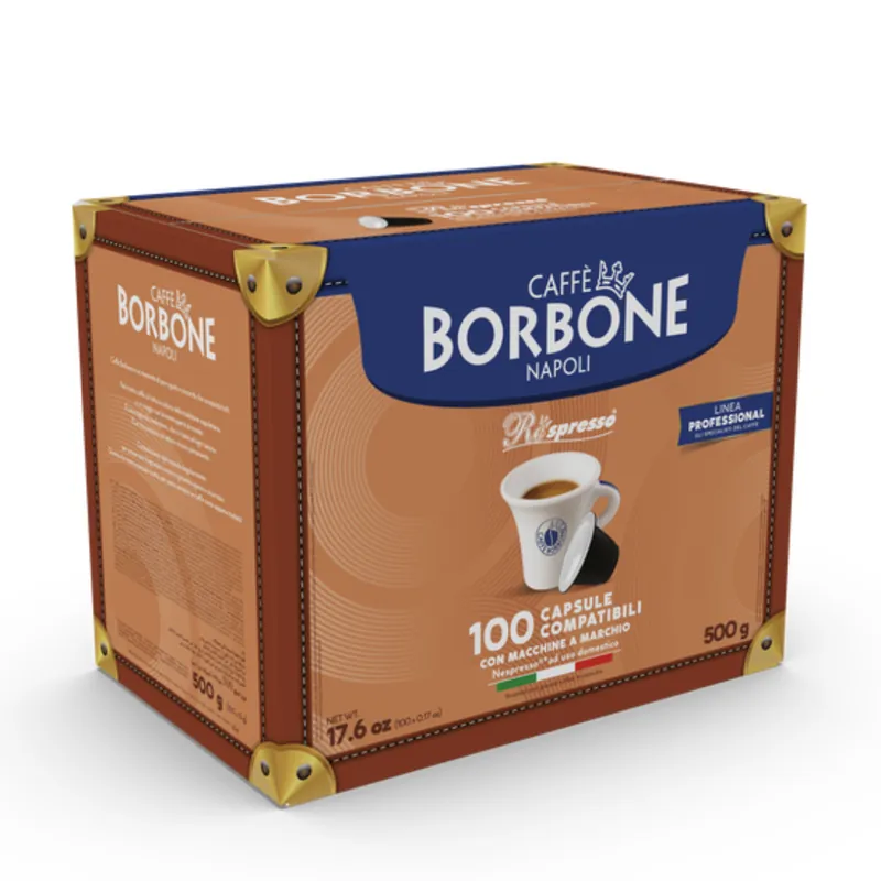 100 Capsule Caffè Borbone Respresso Compatibili con Macchine Nespresso