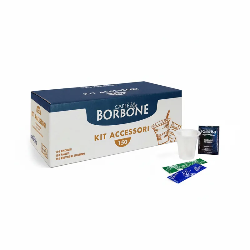 Kit Accessori Borbone da 150 pz (Colore Bicchieri Casuali)