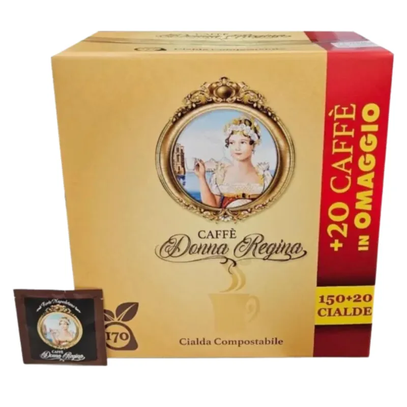 170 Cialde Caffè Donna Regina in Carta Filtro ESE 44mm