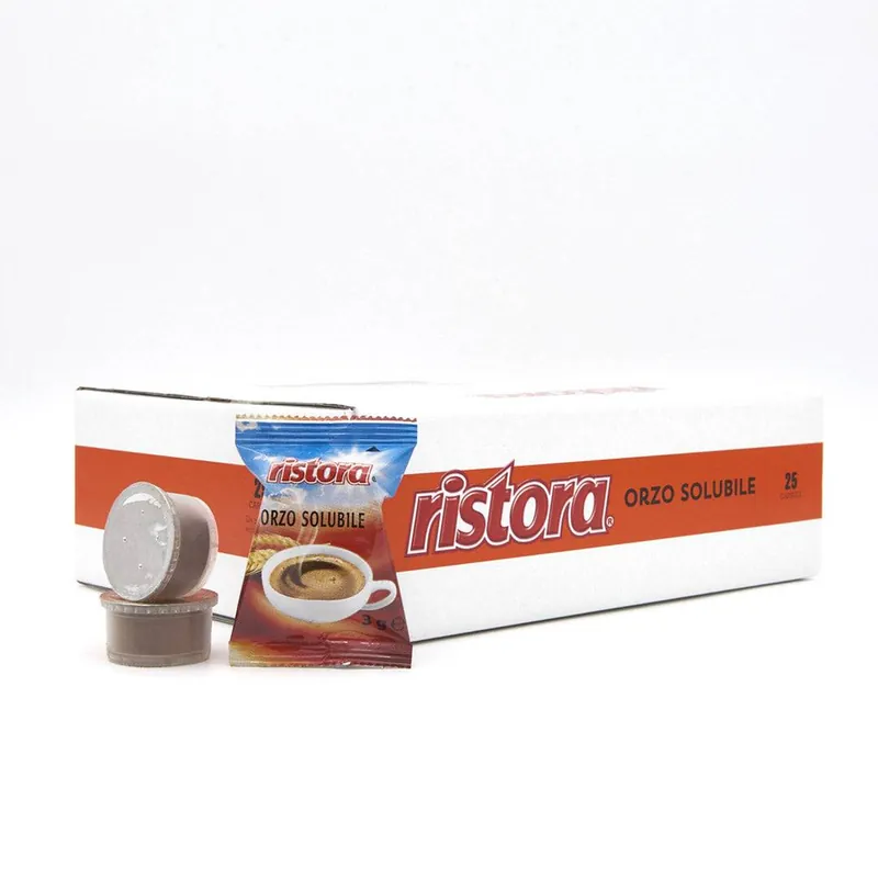 25 Capsule Ristora Orzo Solubile Compatibili con Macchine Lavazza Espresso Point
