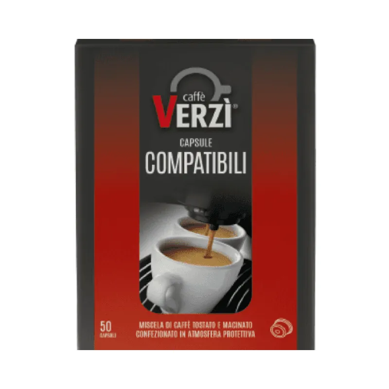 100 Capsule Caffè Verzì Compatibili con Macchine Essse