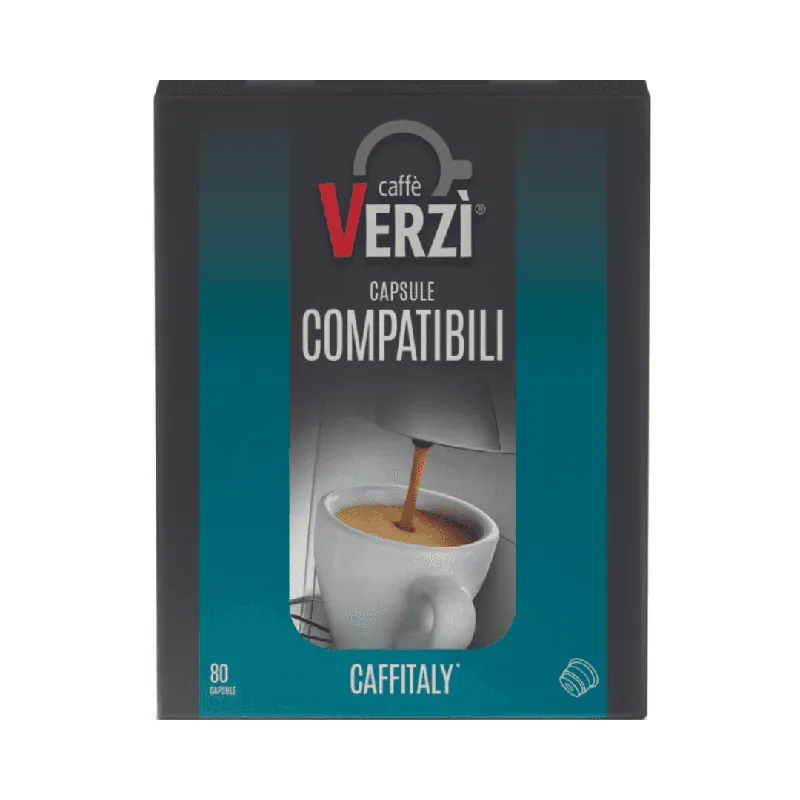 80 Capsule Caffè Verzì Compatibili con Macchine Caffitaly