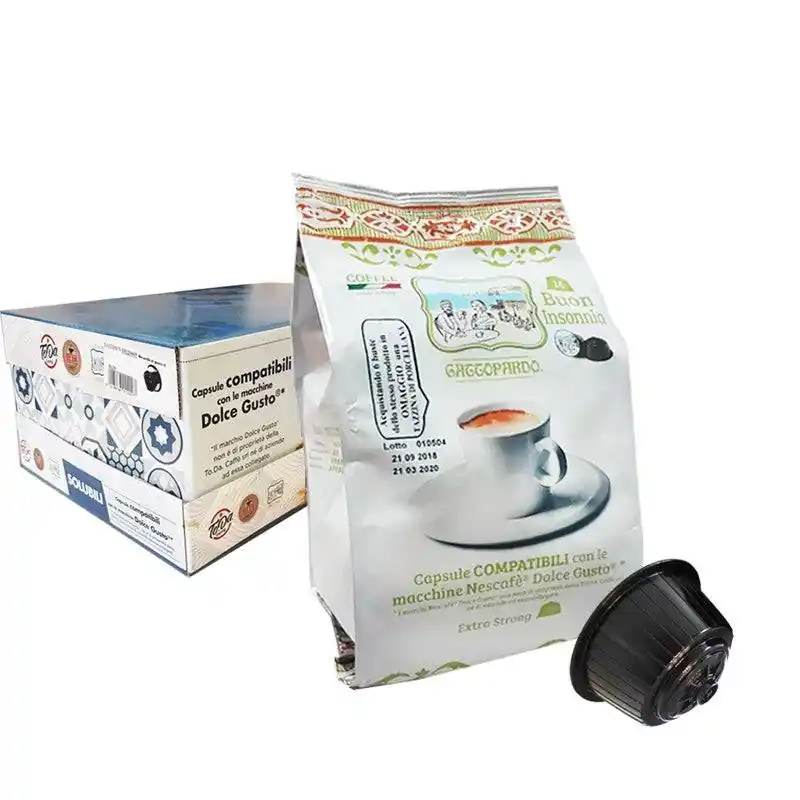 16 Capsule Caffè Gattopardo Compatibili con Macchine Dolce Gusto