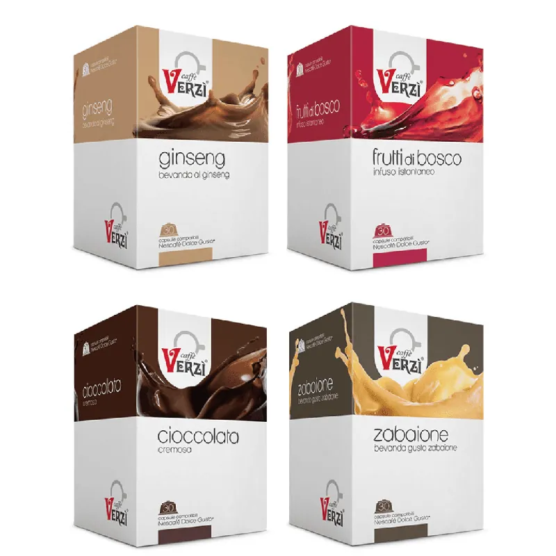 30 Capsule Solubili Verzì Compatibili con Macchine Dolce Gusto