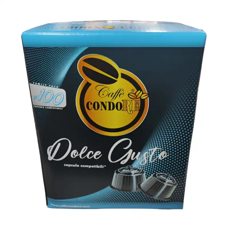 100 Capsule Caffè Strazzulla (Ex Condorè) Compatibili con Macchine Dolce Gusto