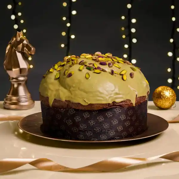 Panettone Artigianale Nerino Farcito con Crema al Pistacchio 1,2kg