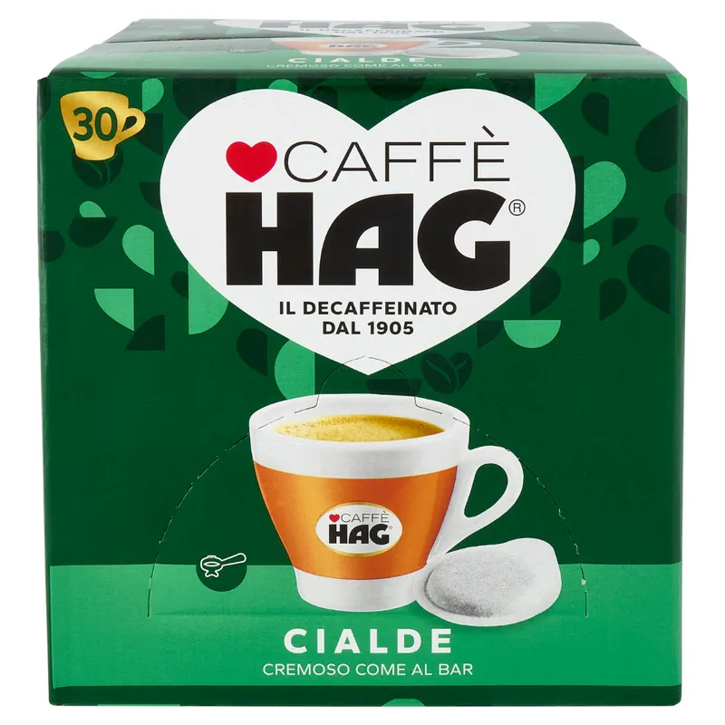 150 Cialde Caffè HAG in Carta Filtro ESE 44mm - Decaffeinato (5x30pz)