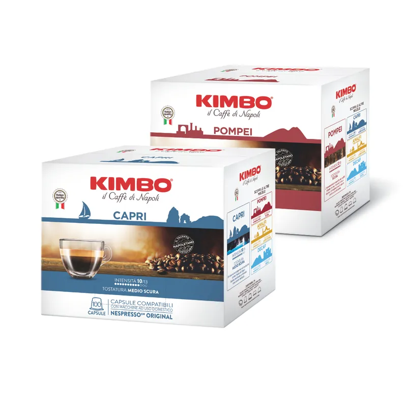 100 Capsule Caffè Kimbo Compatibili con Macchine Nespresso
