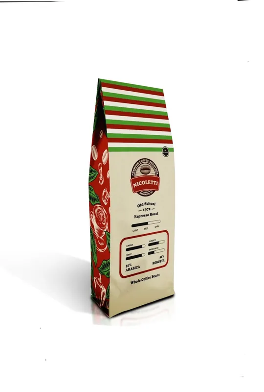 Nicoletti “Old School 1972” Espresso Roast [Whole Beans 2lb] Made in Brooklyn NY Since 1972