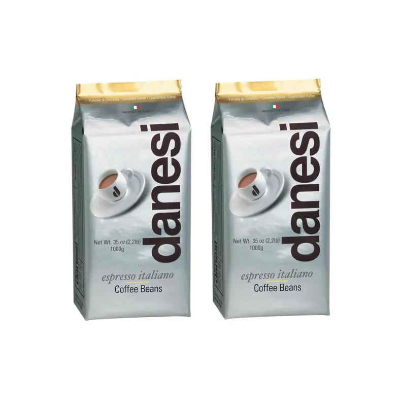 Danesi Caffe Italian Espresso Coffee Beans (GOLD Label/2 bags)