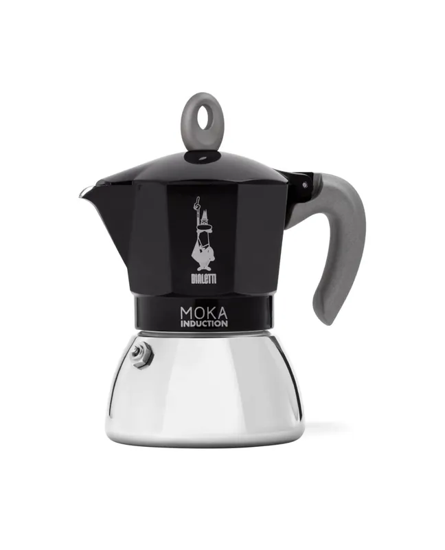 Bialetti - Moka Induction, Moka Pot, Suitable for all Types of Hobs, 6 Cups Espresso (7.9 Oz Espresso), Black