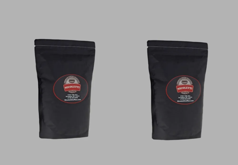 Nicoletti Coffee “Original” Espresso Roast 12oz Whole Beans (Made in Brooklyn since 1972) x 2 Bags