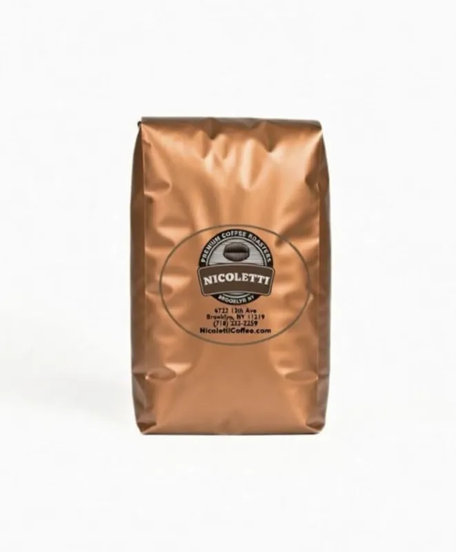 Nicoletti Coffee Espresso (100% Arabica M22 Roast) 2lb Organic Whole Beans
