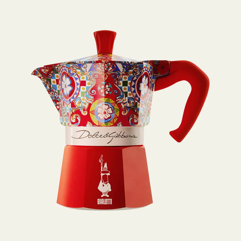 Bialetti X Dolce & Gabbana Bialetti Moka Express 3-Cup Stovetop( Made in Italy 🇮🇹)