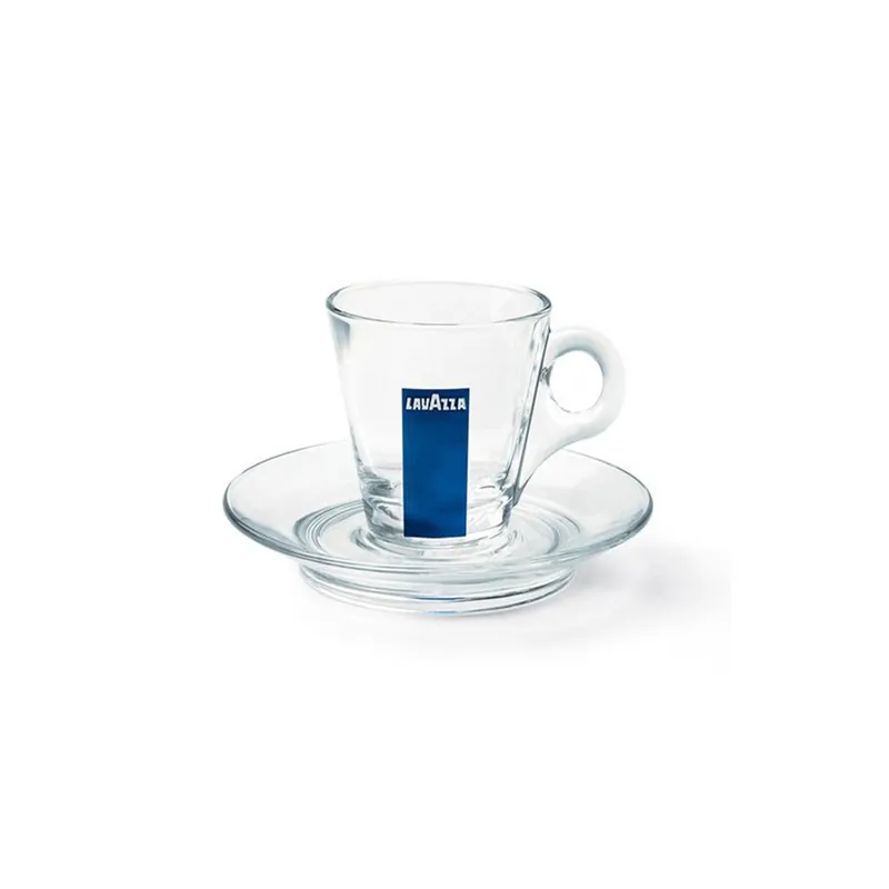 Lavazza Glass Collection Espresso Cup and Saucer (Set of 12)