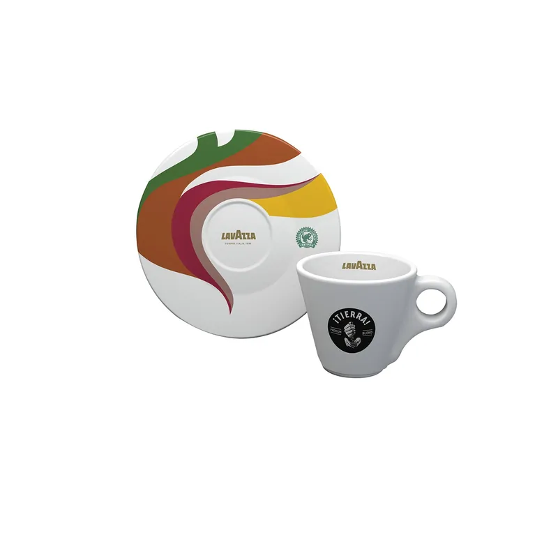 Lavazza Tierra Collection Espresso Cup and Saucer (Set of 12)