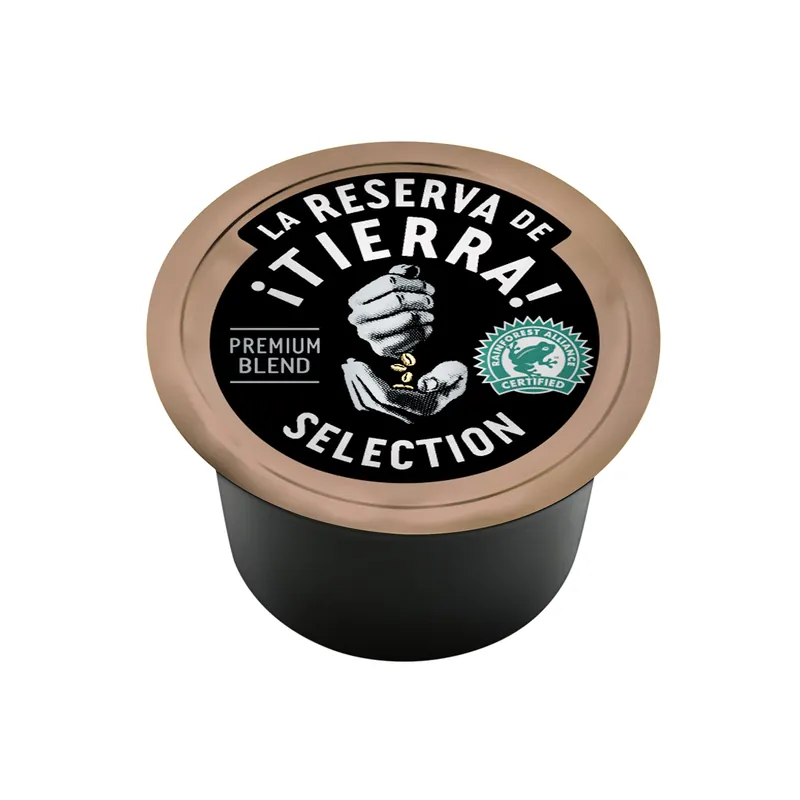 Lavazza ¡Tierra! Selection Premium Blend Blue Single Dose Espresso Coffee Capsules (Pack Of 100)