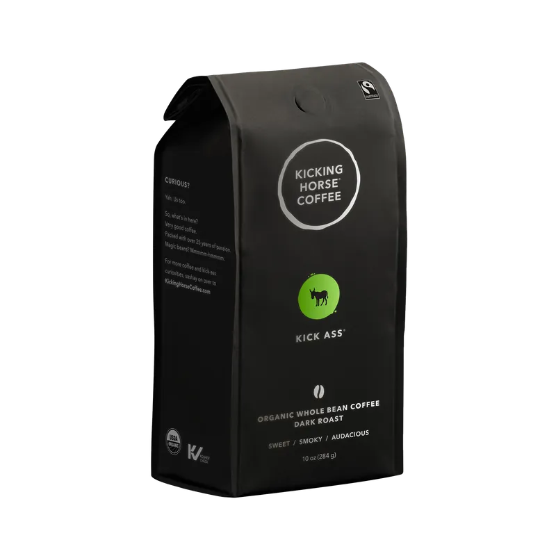 Kicking Horse Kick Ass Whole Bean Coffee Certified Organic Fairtrade