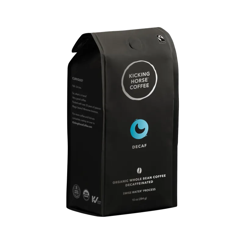 Kicking Horse Decaf Swiss Water Process Whole Bean Coffee Certified Organic Fairtrade