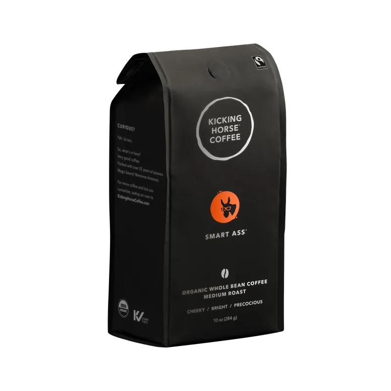 Kicking Horse Smart Ass Whole Bean Coffee Certified Organic Fairtrade