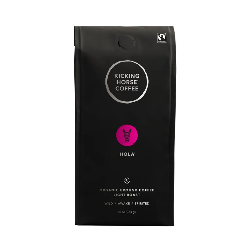 Kicking Horse Hola Ground Coffee Certified Organic Fairtrade