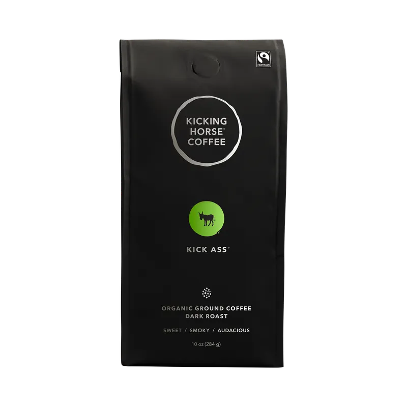 Kicking Horse Kick Ass Ground Coffee Certified Organic Fairtrade