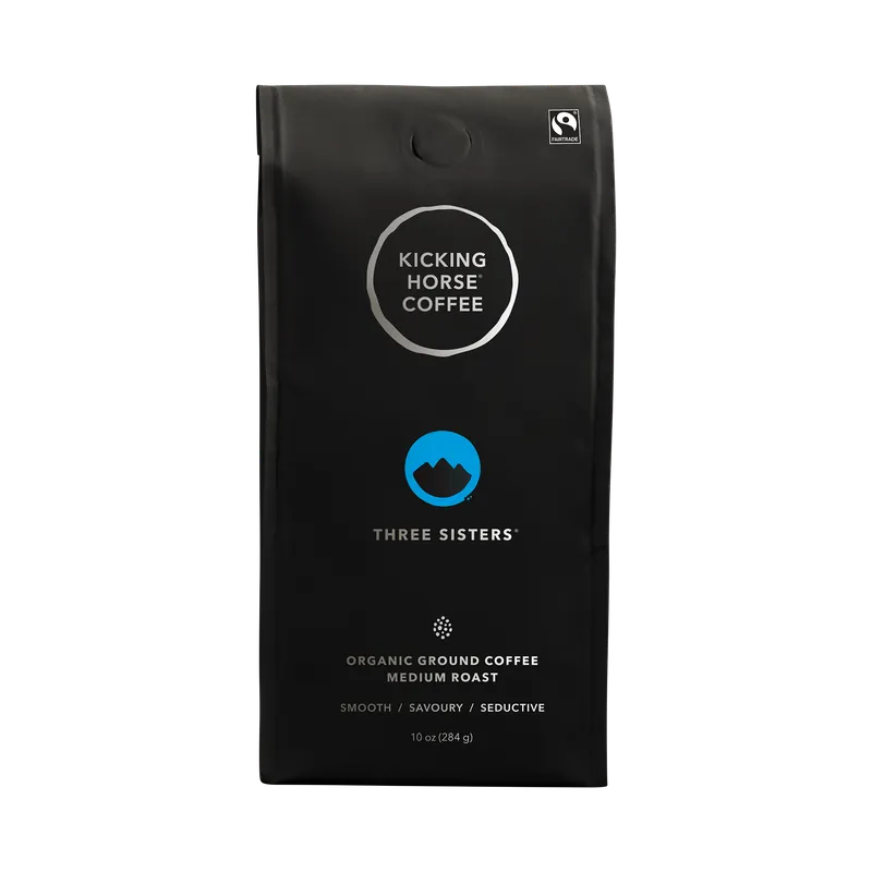 Kicking Horse Three Sisters Ground Coffee Certified Organic Fairtrade