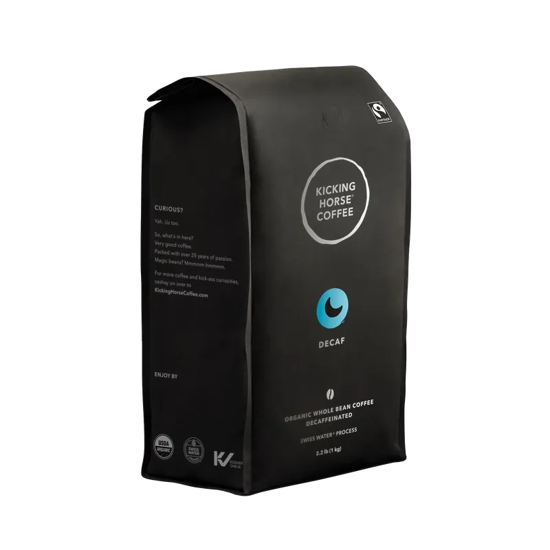 Kicking Horse Decaf Swiss Water Process Whole Bean Coffee Certified Organic Fairtrade