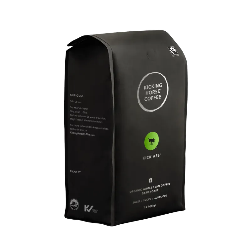 Kicking Horse Kick Ass Whole Bean Coffee Certified Organic Fairtrade