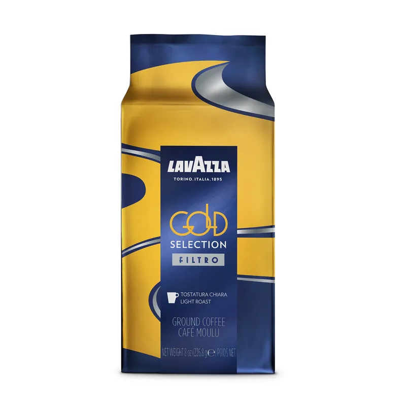 Lavazza Gold Selection Filtro Ground Coffee Light Roast 8oz Brick