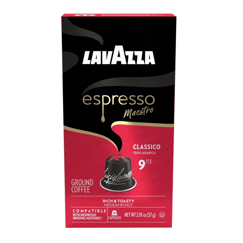 Lavazza Espresso Maestro Classico Aluminum Compatible Capsules