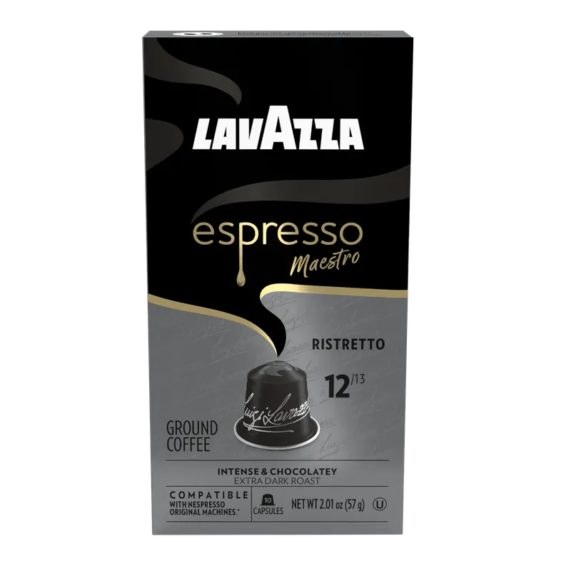 Lavazza Espresso Maestro Ristretto Aluminum Compatible Capsules