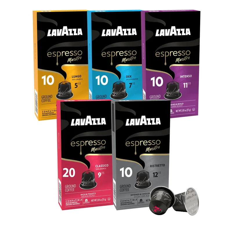 Lavazza Aluminum Original Line Compatible Capsules Variety Pack