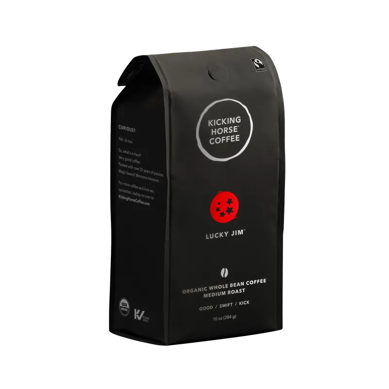 Kicking Horse Lucky Jim Whole Bean Coffee Certified Organic Fairtrade